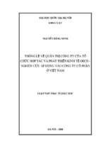 Thông lệ về quản trị công ty của tổ chức hợp tác và phát triển kinh tế oecd   nghiên cứu áp dụng vào công ty cổ phần ở việt nam 