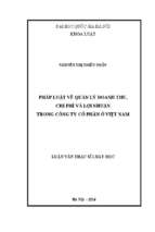 Pháp luật về quản lý doanh thu, chi phí và lợi nhuận trong công ty cổ phần ở việt nam  07