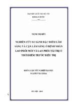 Nghiên cứu so sánh đặc điểm lâm sàng và cận lâm sàng ở bệnh nhân lao phổi mới và lao phổi tái trị ở thời điểm trước điều trị