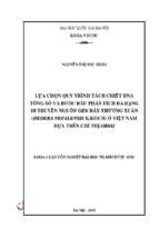 Lựa chọn quy trình tách chiết dna tổng số và bước đầu phân tích đa dạng di truyền nguồn gen dây thường xuân (hedera nepalensis k.koch) ở việt nam dựa trên chỉ thị gbssi