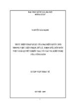 Thực hiện pháp luật của đại biểu quốc hội trong việc tiếp nhận, xử lý, theo dõi, đôn đốc việc giải quyết khiếu nại, tố cáo và kiến nghị của công dân 