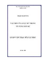 Vai trò của luật sư trong tố tụng dân sự