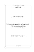 Các biện pháp trừng phạt bằng vũ lực của liên hợp quốc