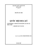 Quốc hội hoa kỳ luận văn ths. luật 60 1 01