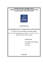 The implementation of task based language teaching a case study of the upper secondary school