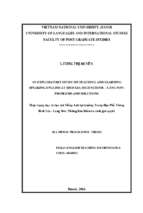 An exploratory study on teaching and learning speaking english at binh gia high school   lang son problems and solutions