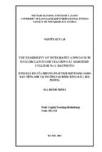 The feasibility of integrated approach in english language teaching at maritime college no.1, haiphong