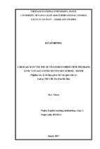 The use of teacher’s corrective feedback in improving students’ speaking skills at be van dan lower secondary hanoi