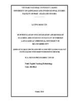 An investigation into intonation awareness of teachers and students at faculty of foreign languages at industrial university of ho chi minh city