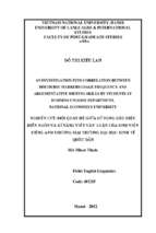 An investigation into correlation between discourse markers usage frequency and argumentative writing skills by students at business english department, national economics university  