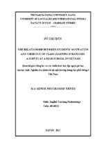 The relationship between students’ motivation and their out of class learning strategies a survey at a high school in vietnam