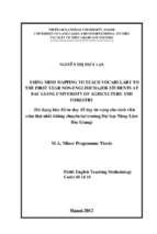 Using mind mapping to teach vocabulary to the first year non english major students at bac giang university of agriculture and forestry 