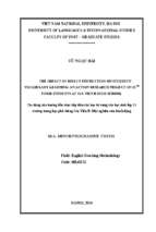 The impact of direct instruction on students’ vocabulary learning an action research project on 11th form students at gia vien b high school 