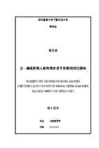 Nghiên cứu về tính từ song âm tiết chỉ tính cách con người trong tiếng hán hiện đại đối chiếu với tiếng việt. luận văn ths. ngôn ngữ học 60 22 02 04