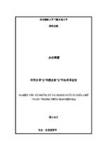 Nghiên cứu về những từ và thành ngữ có chứa chữ ngọc trong tiếng hán hiện đại. luận văn ths. ngôn ngữ học 60 22 02 04