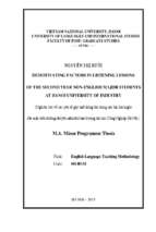 Demotivating factors in listening lessons of the second year non english major students at hanoi university of industry 