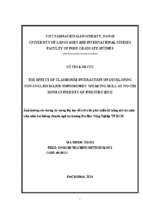 The effect of classroom interaction on developing non english major sophomores’ speaking skill at ho chi minh university of industry (hui)