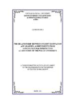 The relationship between student motivation and learning achievements from a sociocultural perspective a case study of the police university 