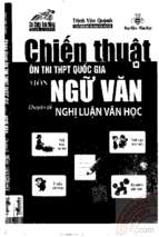 Chiến thuật ôn thi thpt quốc gia môn ngữ văn- chuyên đề nghị luận văn học   trịnh văn quỳnh