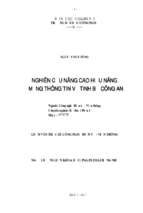 Nghiên cứu nâng cao hiệu năng mạng thông tin vệ tinh bộ công an