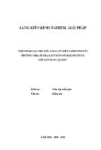Skkn biện pháp dạy trẻ mẫu giáo lớn biết dành tình yêu thương chia sẻ của bản thân với mọi người và thế giới xung quanh