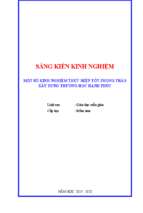 Skkn tham khảo một số kinh nghiệm thực hiện tốt phong trào xây dựng trường học hạnh phúc