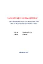 Skkn một số biện pháp nâng cao chất lượng giáo dục âm nhạc cho trẻ mầm non 4   5 tuổi”