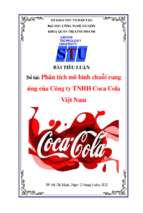 Tiểu luận quản trị kinh doanh phân tích mô hình chuỗi cung ứng của công ty tnhh coca cola việt nam