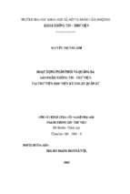 Hoạt động phân phối và quảng bá sản phẩm thông tin thư viện tại thư viện học viện kỹ thuật quân sự