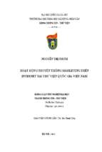 Hoạt động truyền thông marketing trên internet tại thư viện quốc gia việt nam