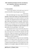 Mô hình thư viện trường học thân thiện và việc triển khai tại một số trƣờng tiểu học trên địa bàn các quận thành hà nội