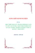 Skkn phát triển năng lực cho học sinh bằng cách tổ chức một số hoạt động trải nghiệm sáng tạo qua văn bản “truyện an dương vương và mị châu   trọng thủy