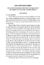 Một số giải pháp trong công tác tham mưu để tăng trưởng cơ sở vật chất ở trường mầm non