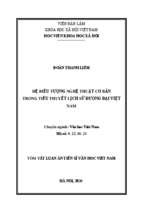 Hệ biểu tượng nghệ thuật cơ bản trong tiểu thuyết lịch sử đương đại việt nam tt