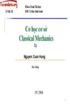 Cơ học cơ sở bài giảng