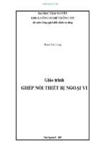 Giáo trình ghép nối thiết bị ngoại vi