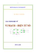 Giáo trình điện tử. vi mạch   điện tử số