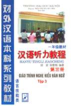 Giáo trình nghe hiểu hán ngữ   tập 3 phần 1