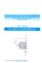Giáo trình kỹ thuật mạch điện tử