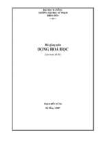 động hóa học bài giảng