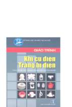 Giáo trình khí cụ điện   trang bị điện