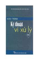 Giáo trình kỹ thuật vi xử lý   tập 2