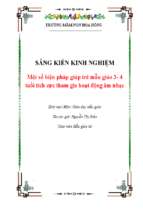 Skkn một số biện pháp giúp trẻ mẫu giáo 3  4 tuổi tích cực tham gia hoạt động âm nhạc