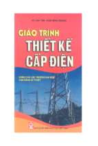 Giáo trình thiết kế cấp điện (dùng cho các trường đại học, cao đẳng kỹ thuật)   phần 1