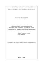 Các thuật toán xấp xỉ tìm đường xâm nhập có khả năng bị phát hiện nhỏ nhất trong mạng cảm biến dây.(approximate algorithms for solving the minimal exposure path problems in wireless sensor networks) tt tiếng anh