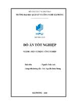 Thiết kế cung cấp điện kết hợp khả năng sử dụng điện mặt trời áp mái khu nhà điều hành   khu công nghiệp đồ sơn hải phòng