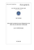 Tổng hợp và đánh giá hoạt tính kháng ung thư của các dẫn xuất tubulysin.1