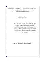 Hoàn thiện quản lý tuân thủ đối với doanh nghiệp xuất khẩu, nhập khẩu của hải quan việt nam trong bối cảnh hội nhập kinh tế quốc tế