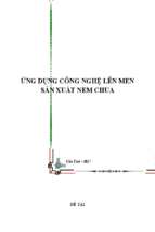 Tiểu luận ứng dụng công nghệ lên men sản xuất nem chua