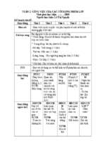 Tuần 2 công việc của các côtrong nhóm lớp